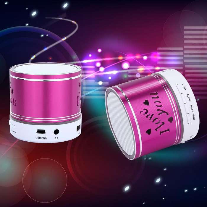 A9L Mini Portable Bluetooth Stereo Speaker with RGB LED Light, Built-in MIC, Support Hands-free C...