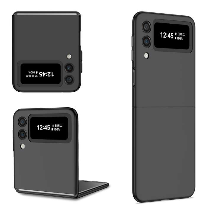 For Samsung Galaxy Z Flip4 Armor Foldable Phone Case(Black)