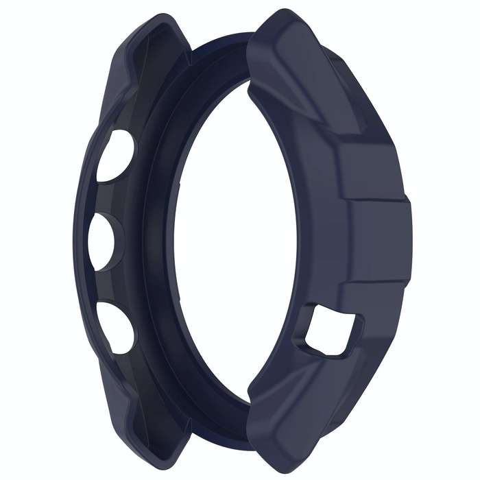 For Garmin Approach S70 42mm Armor Hollow Watch Protective Case(Midnight Blue)