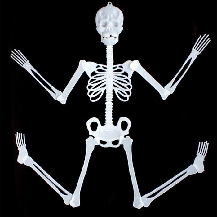 Luminous Skeleton Halloween Activity Props Bar Haunted House Decoration Supplies Fluorescent Skel...