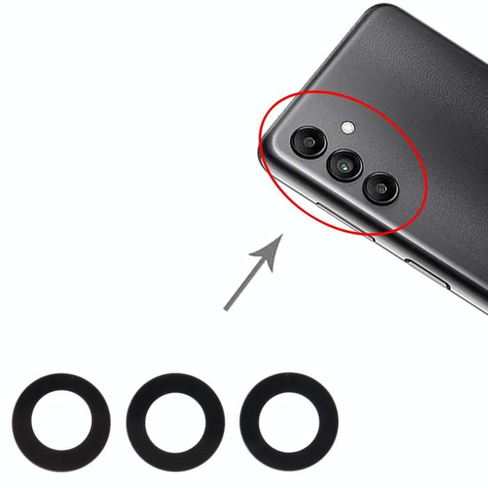 For Samsung Galaxy A04s SM-A047F 10set Back Camera Lens