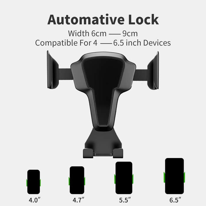FLOVEME YXF204095_1 Car Air Outlet Mount Automatic Retractable Arm Phone Holder Stand for 4-6.5 i...