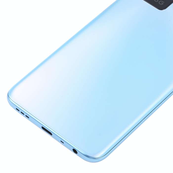 For OPPO A56 5G Battery Back Cover with Middle Frame (Blue)