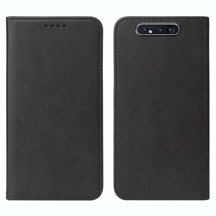 For Samsung Galaxy A90 / A80 Magnetic Closure Leather Phone Case(Black)