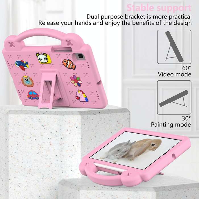 For Samsung Galaxy Tab S6 Lite 10.4 2020/2022 Handle Kickstand Children EVA Shockproof Tablet Cas...