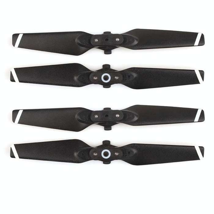 2 Pairs 4730F Foldable Quick-Release CW / CCW Propellers for DJI Spark(White)