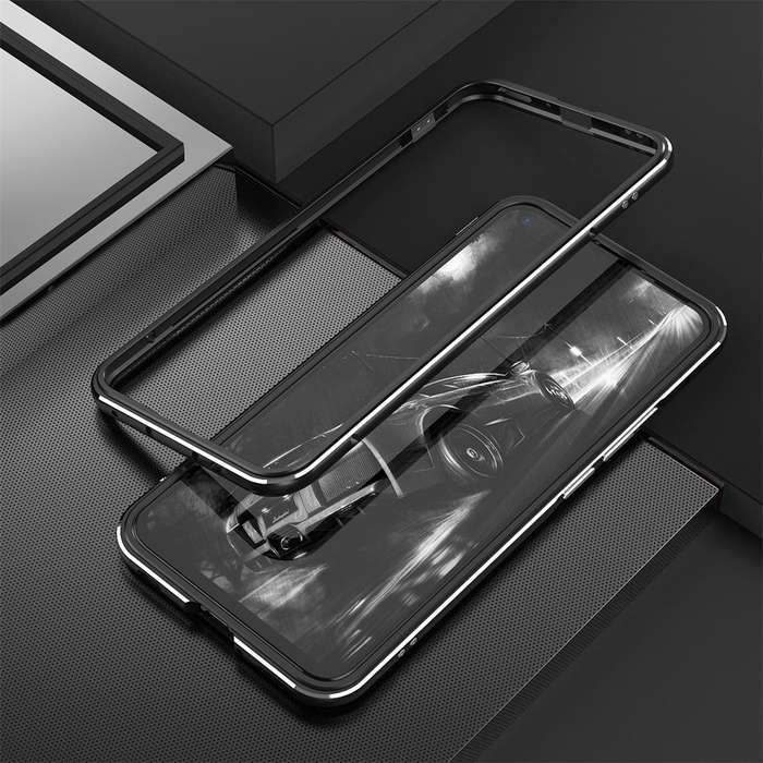 For Huawei Nova 7 Aluminum Alloy Shockproof Protective Bumper Frame(Black)