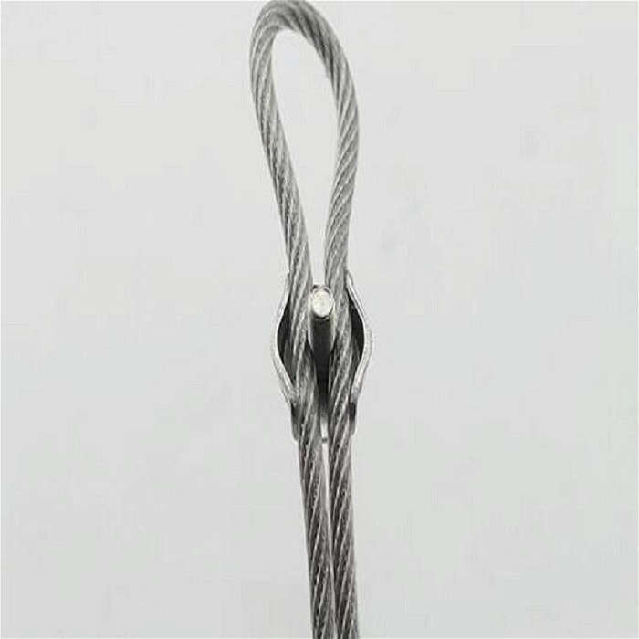 5 PCS 304 Stainless Steel Plate Single Clip Double Clamp Wire Rope Clamp, Specification:M2, Style...