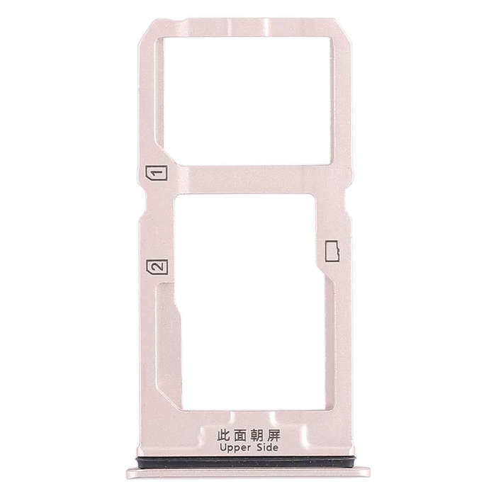 For Vivo X20 SIM Card Tray + SIM Card Tray / Micro SD Card Tray (Gold)
