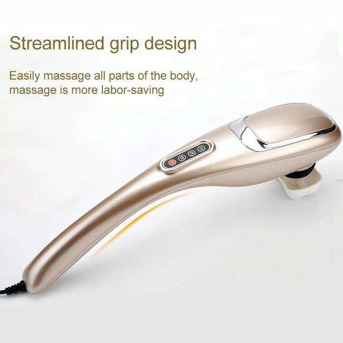 Rechargeable Dolphin Massager Electric Cervical Massage Stick A10 Straight Plug, Plug Type:EU Plug