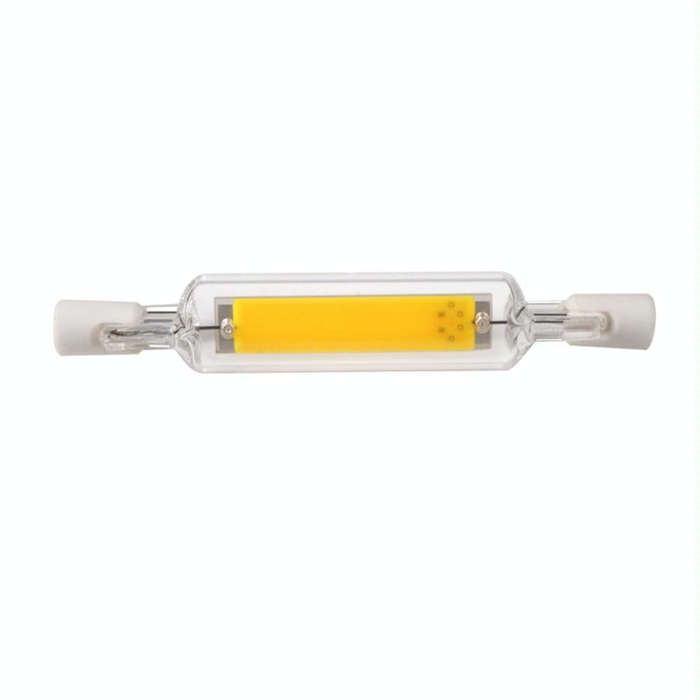 R7S 5W COB LED Lamp Bulb Glass Tube for Replace Halogen Light Spot Light,Lamp Length: 78mm, AC:22...