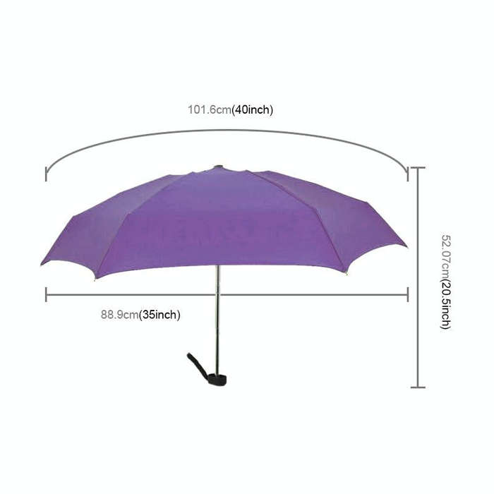 Mini Capsule Pocket Umbrella Windproof Foldable Travel Compact Umbrella(Purple)