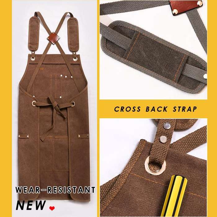 Canvas Apron Barber Roasting Cafe Gardening Woodworking Men And Women Canvas Work Clothes, Specif...