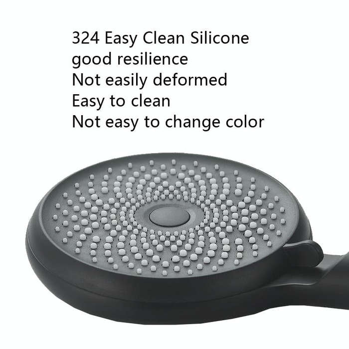 Home Handheld Silicone Supercharged Shower Nozzle, Style: White