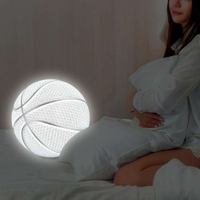 MILACHIC Number 7 Holographic Reflective Basketball Visible at Night Rainbow Star Basketball(Colo...