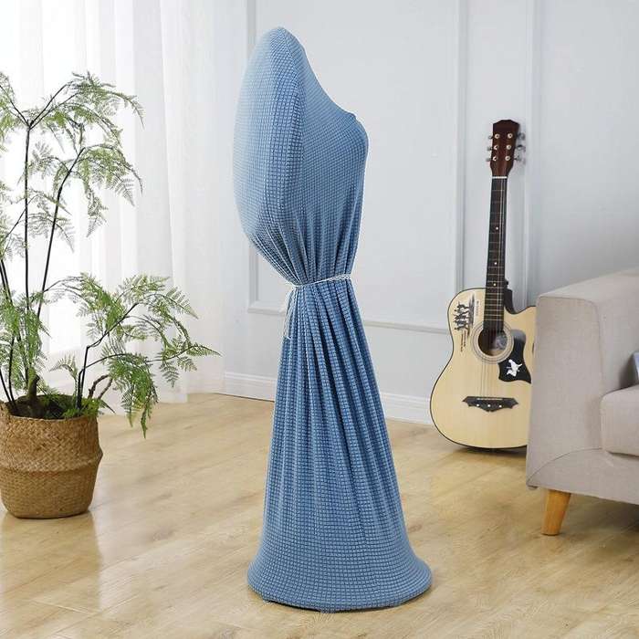 Round Elasticity Fan Dust Cover Household Use Fabric Fan Protective Cover, Size: 110x45cm(Pink)