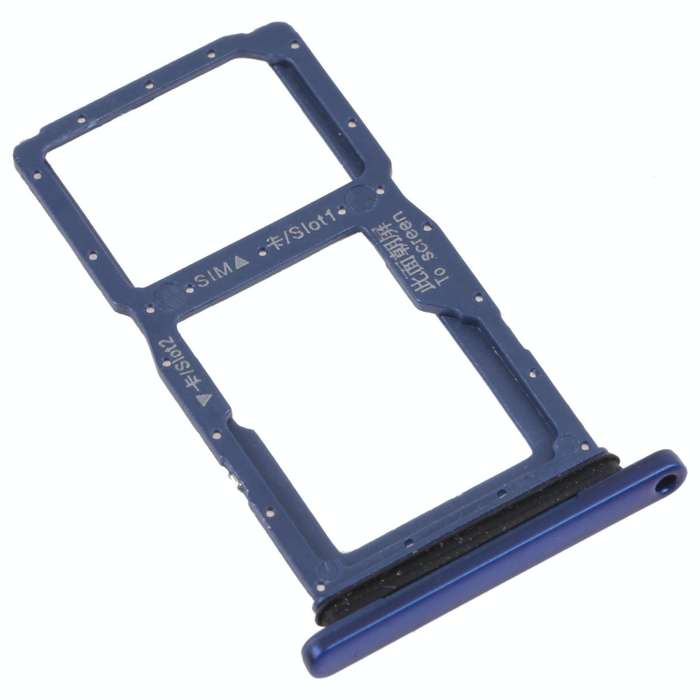 SIM Card Tray + SIM Card Tray / Micro SD Card Tray for Honor 9X (Blue)