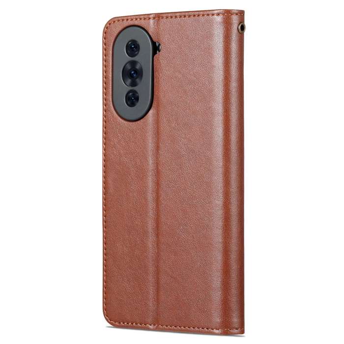 For Huawei nova 10 Pro AZNS Sheepskin Texture Flip Leather Phone Case(Brown)
