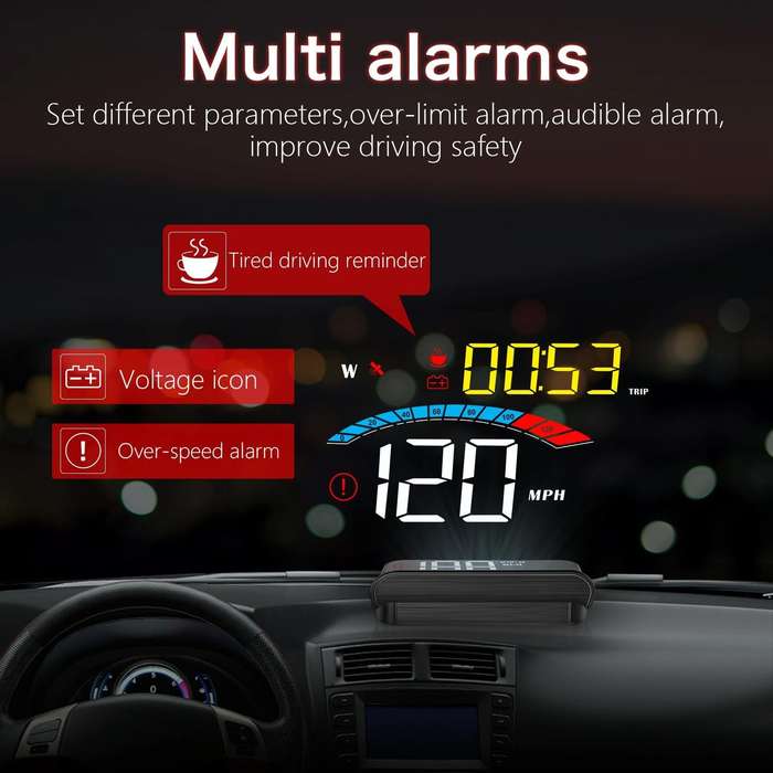 M16 Car HUD Head-up Display GPS Speed Meter Speed / Voltage
