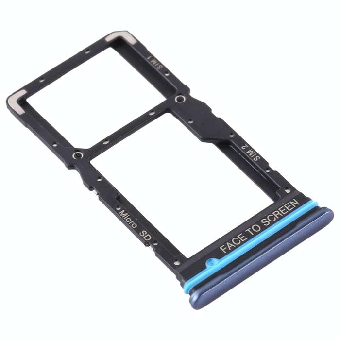 SIM Card Tray + SIM Card Tray / Micro SD Card Tray for Xiaomi Mi 10T Lite 5G (Blue)