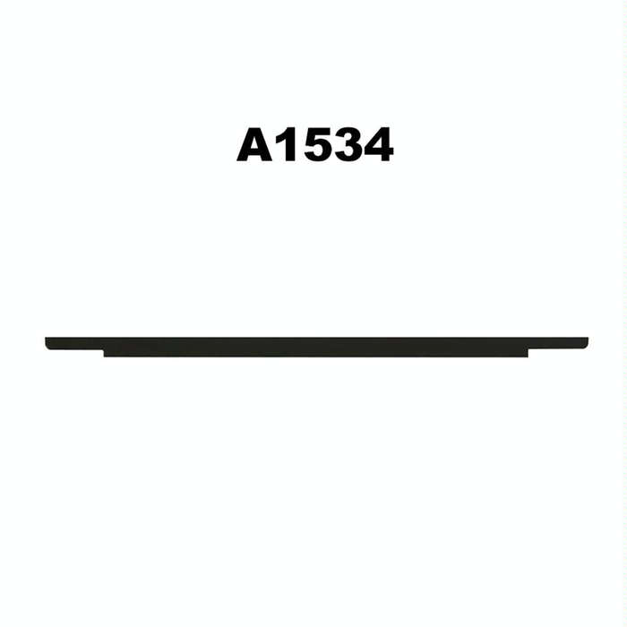 Glass Material LCD Screen Display Front Bezel Logo Cover for MacBook 12 inch Retina A1534(Grey)