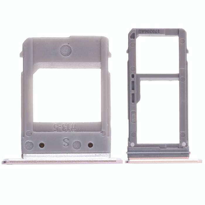 For Galaxy A520 / A720 2 SIM Card Tray + Micro SD Card Tray (Pink)