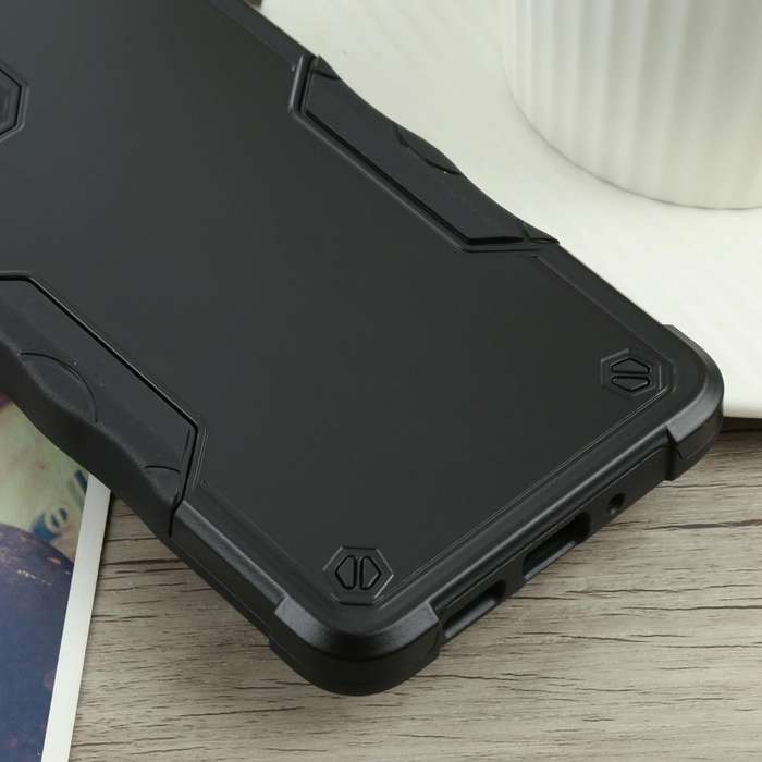 For Samsung Galaxy A73 Non-slip Armor Phone Case(Black)