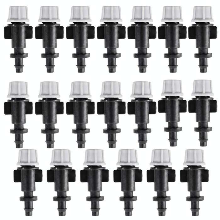 20pcs TF-118 Gardening Irrigation Drip Irrigation System Set Accessories Single Hook Connection 4...