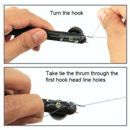 Fishing Line String Knotter Fishing Hook Tie Device Manual Knot Tying Tool