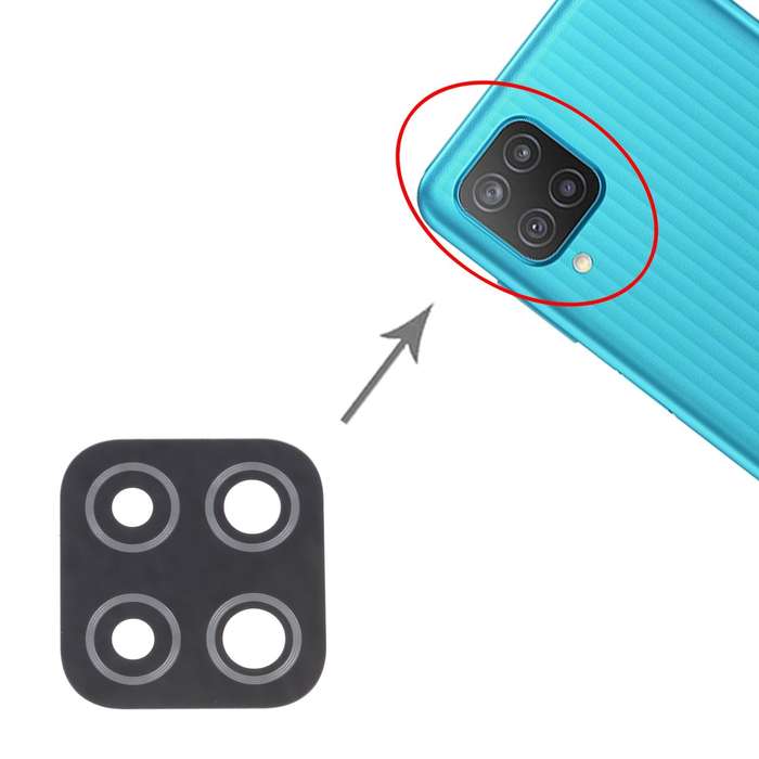 For Samsung Galaxy M12 SM-M127 10pcs Back Camera Lens
