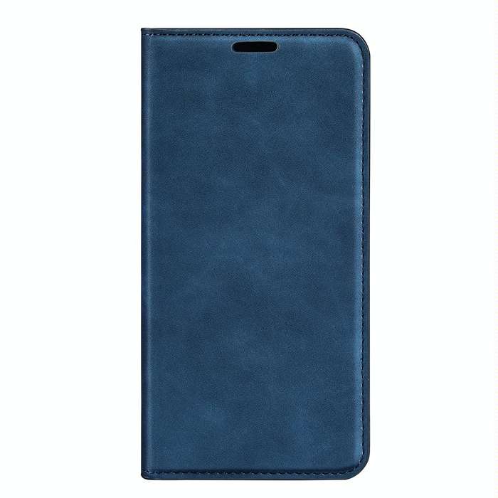 For OPPO Reno 7 5G Retro-skin Magnetic Suction Leather Phone Case(Dark Blue)