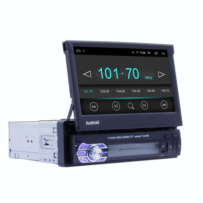 HD 7 inch Single Din Car Android Player GPS Navigation Bluetooth Touch Stereo Radio, Support Mirr...