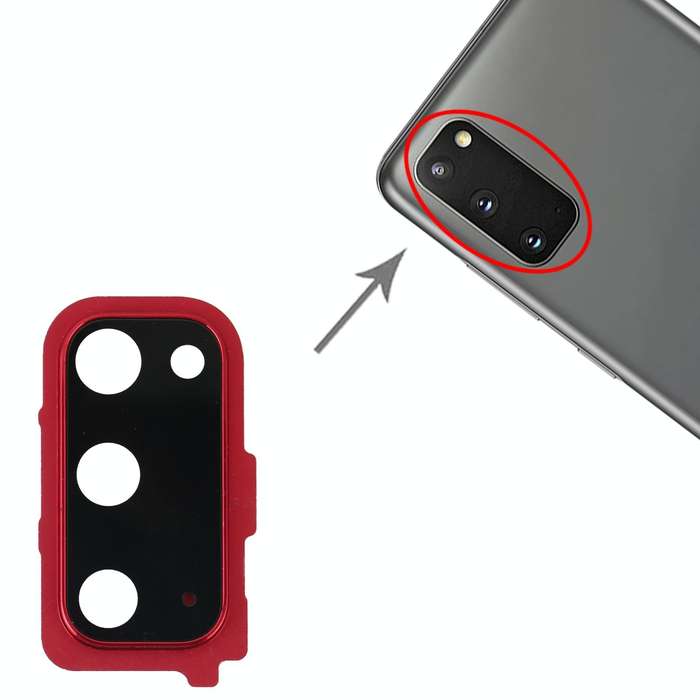For Samsung Galaxy S20 Camera Lens Cover (Red)