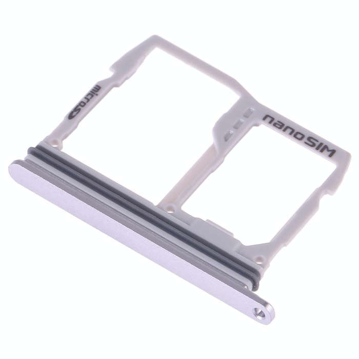 SIM Card Tray + Micro SD Card Tray for LG G6 H870 H871 H872 LS993 VS998 US997 H873 (Silver)