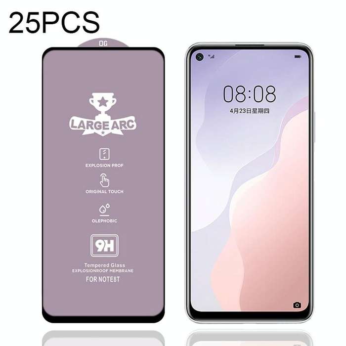 For Huawei nova 7 SE 25 PCS 9H HD Large Arc High Alumina Full Screen Tempered Glass Film