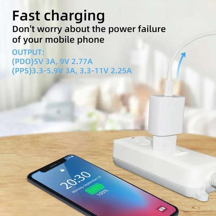 TA800 PD / PPS 25W Type-C Port Charger for Samsung, EU Plug(White)