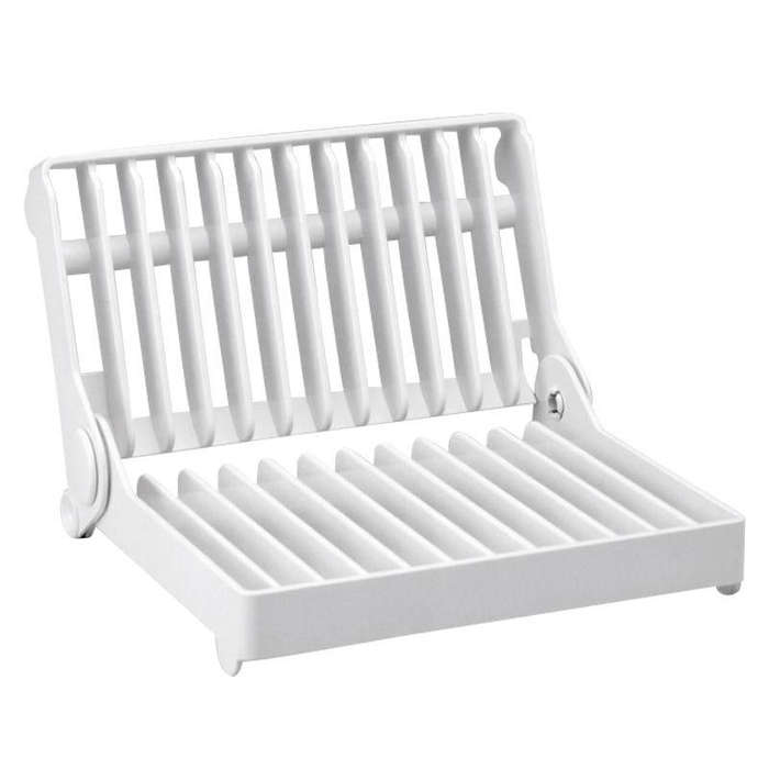 Foldable Dish Drip Rack Plate Holder(White)