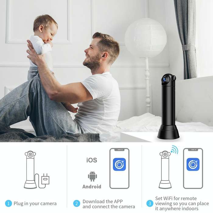V10 HD Infrared Home Night Vision Mini Camera Remote Control Family Security Camera