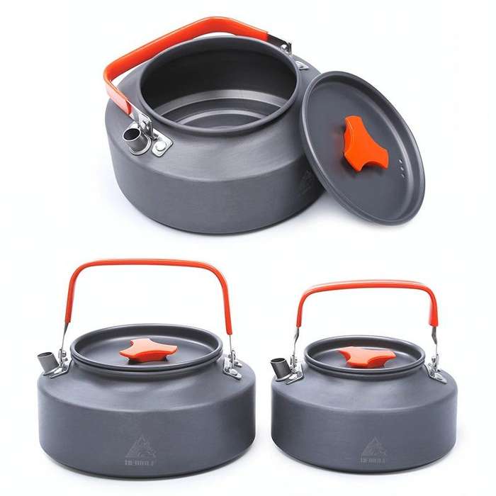 Hewolf HW-1782 Outdoor Kettle Pot Camping Tea Portable Kettle Cookware Pot, Capacity: 1.6L