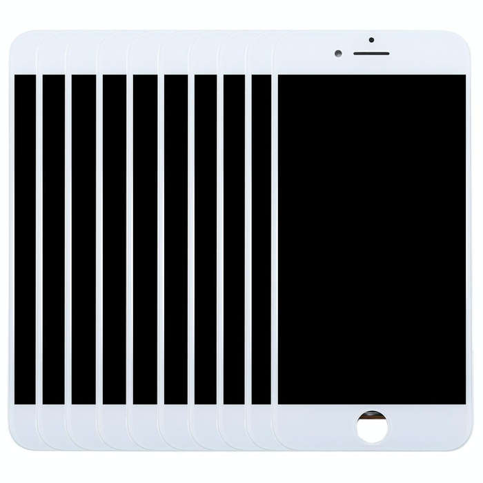 10 PCS TFT LCD Screen for iPhone 8 Plus with Digitizer Full Assembly (White)