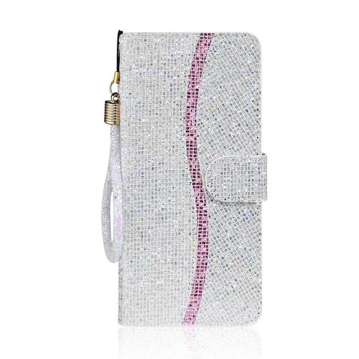 For Samsung Galaxy S9 Plus Glitter Powder Horizontal Flip Leather Case with Card Slots & Holder &...