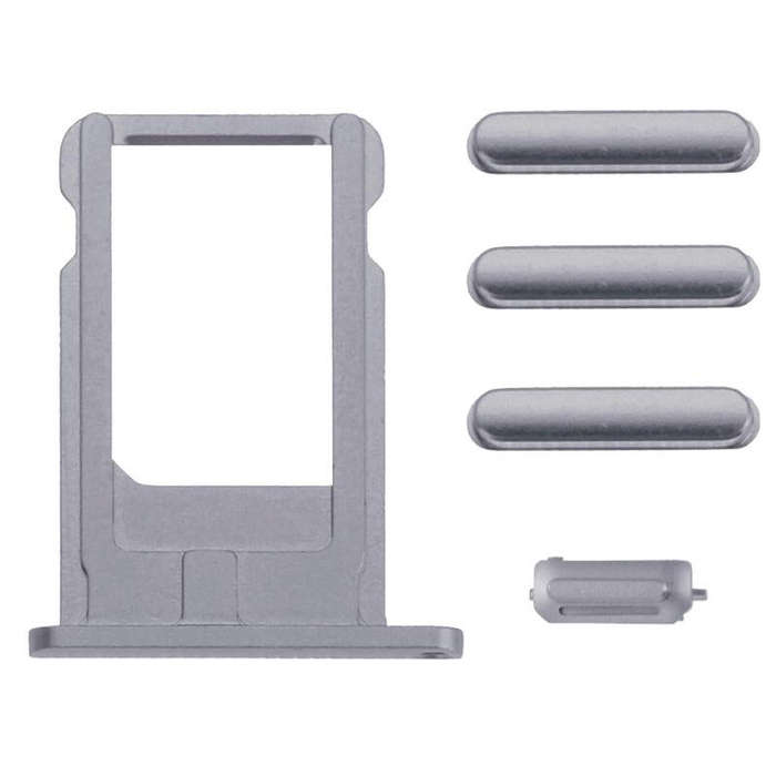 Full Assembly Housing Cover for iPhone 6, Including Back Cover & Card Tray & Volume Control Key &...