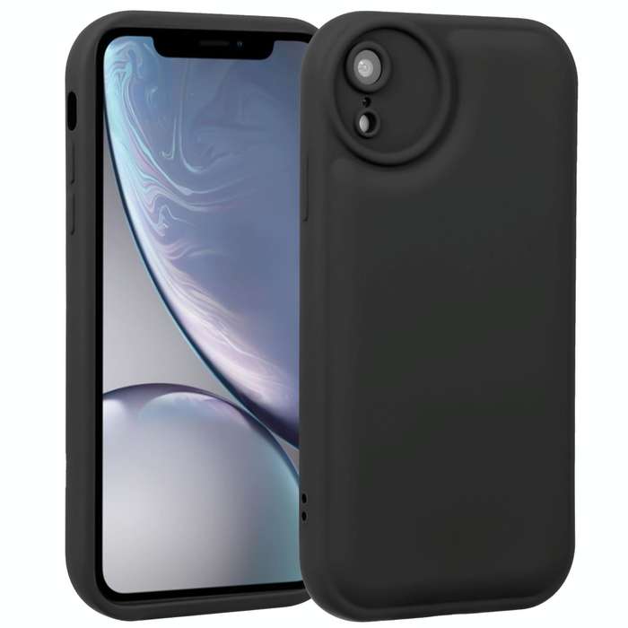 For iPhone XR Liquid Airbag Decompression Phone Case(Black)