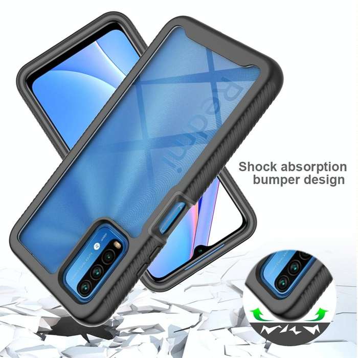 For Xiaomi Poco M3 / Redmi 9T Starry Sky Solid Color Series Shockproof PC + TPU Protective Case(B...