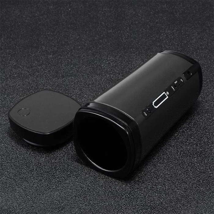 USB Rechargeable Heating Self-stirring Warm Coffee Cup(Black)