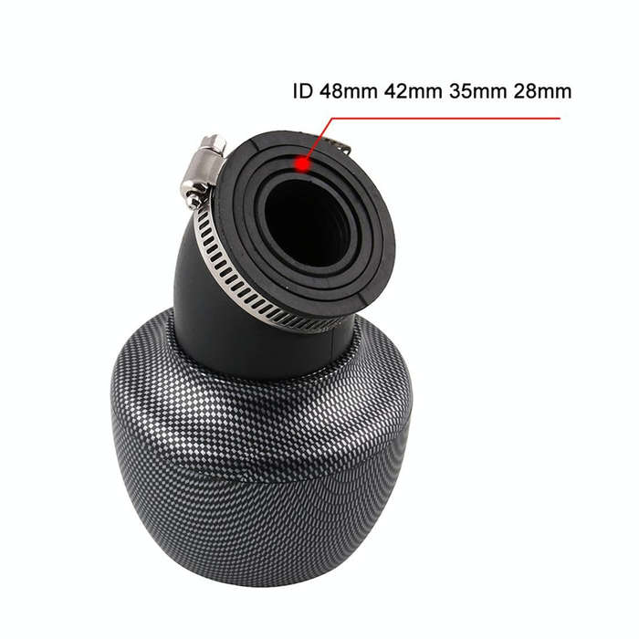 MB-AF020-C Motorcycle Modification Accessories Universal Apple Shape Air Filter, Caliber: 28mm / ...