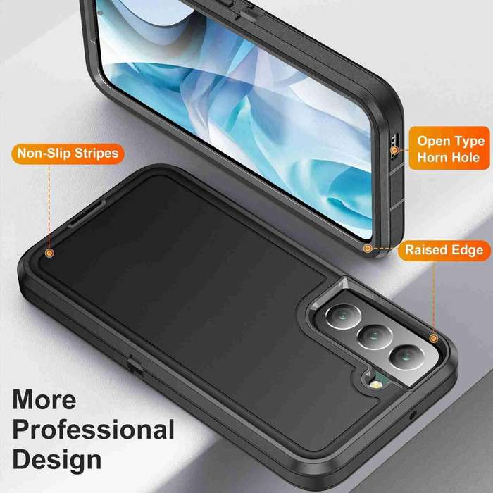 For Samsung Galaxy S22 5G Life Waterproof Rugged Phone Case(Black)