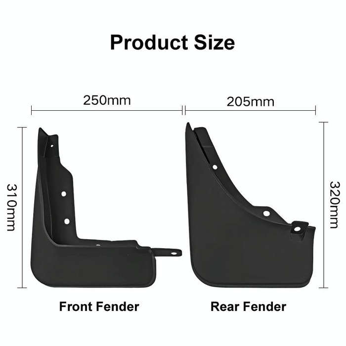 For Mercedes-Benz GLB 2020-2023 4pcs/Set Car Auto Soft Plastic Splash Flaps Fender Guard