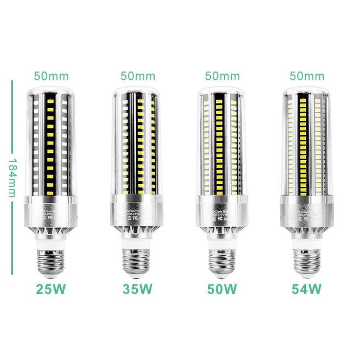 5730 LED Corn Lamp Factory Warehouse Workshop Indoor Lighting Energy Saving Corn Bulb, Power: 50W...