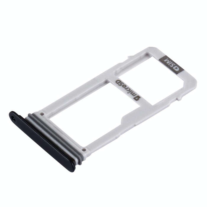 For Galaxy A3 (2017) / A320 SIM Card Tray + Micro SD Card Tray (Black)